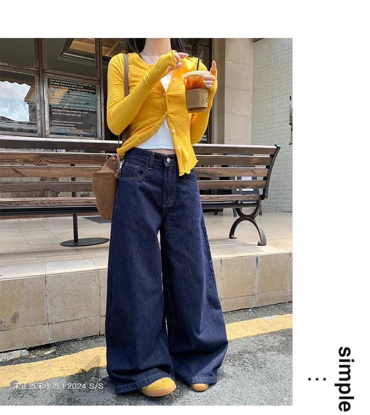 경관 그림 오픈 가디건 짧은 외투 여성 긴 소매 티셔츠 2026 봄 가을 새로운 얇은 라운드 넥 쇼트 스타일 몸매 가꾸기 기본 셔츠 맨위 상세 이미지 14