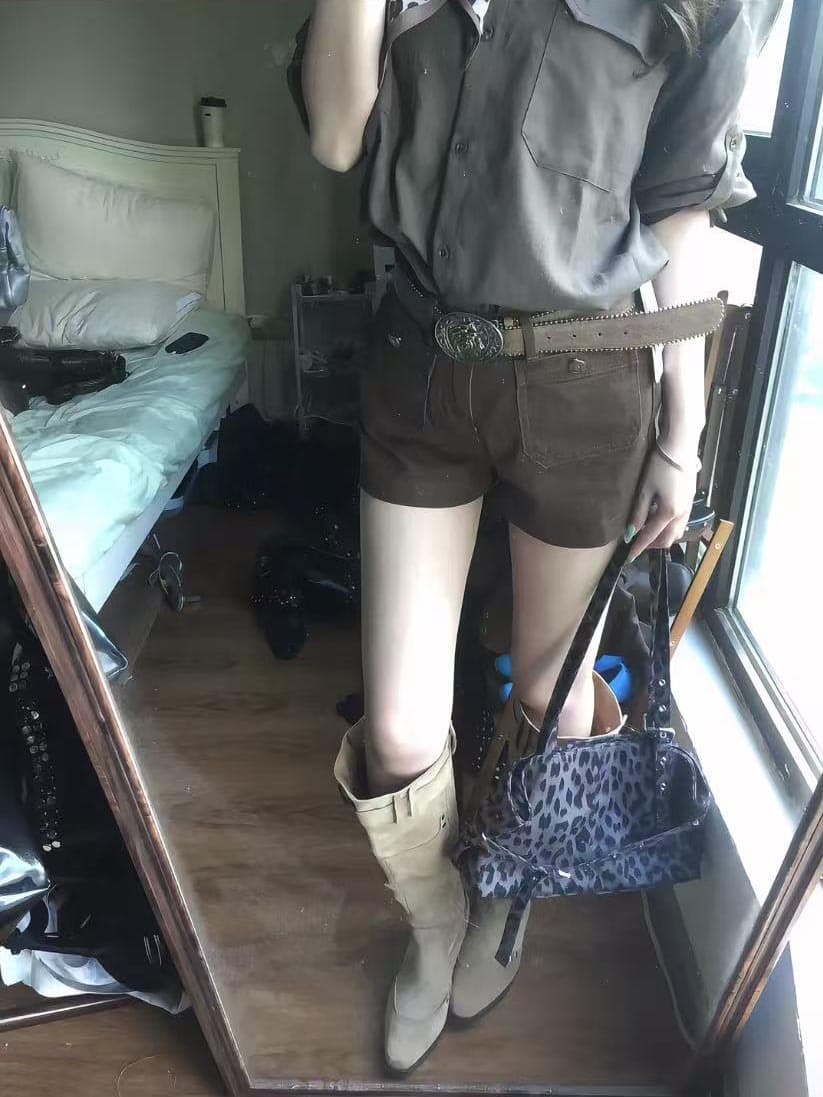 면 마 소재 고대 조기 센스 착용 가져 가라. 긴팔 셔츠 가을 느긋한 바람 루즈핏 셔츠 상세 이미지 4