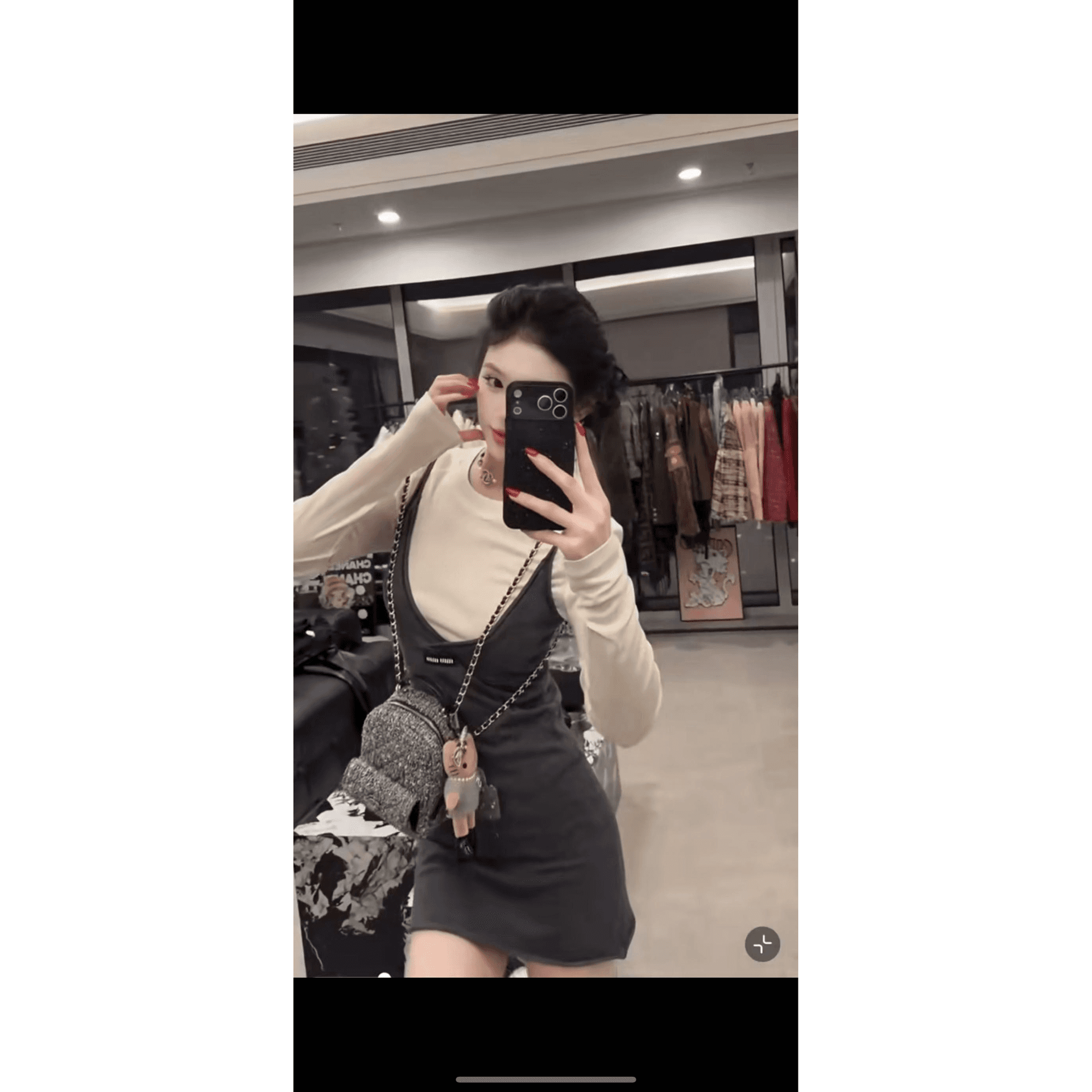 맨위 슬립 드레스 투피스 세트 원본 표준 이미지 5