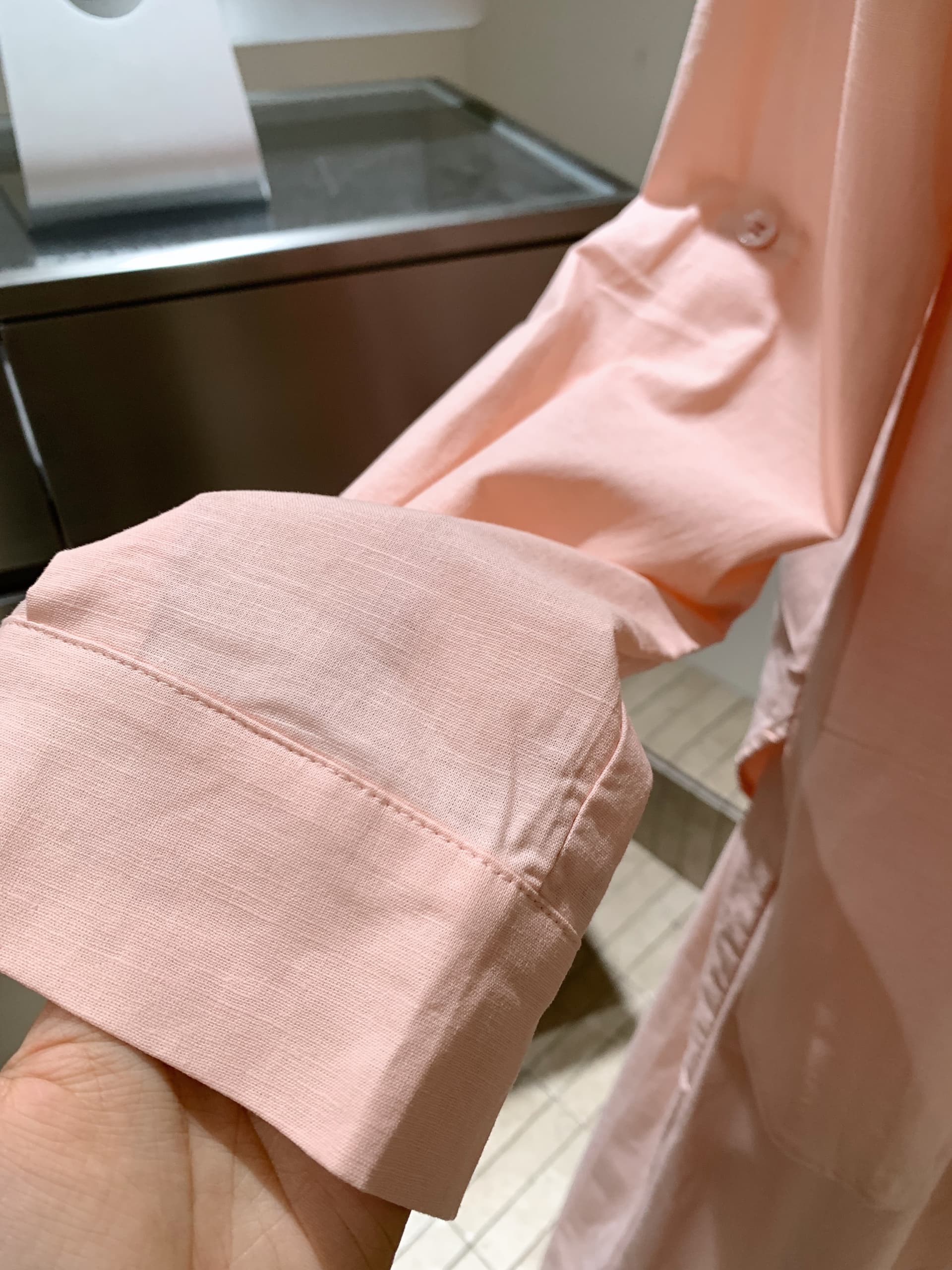 5werkwen 여성 셔츠 여름 화이트 품격 다용도 루즈핏 캐주얼 느긋한 바람 라미 긴팔 셔츠 세트 상세 이미지 9