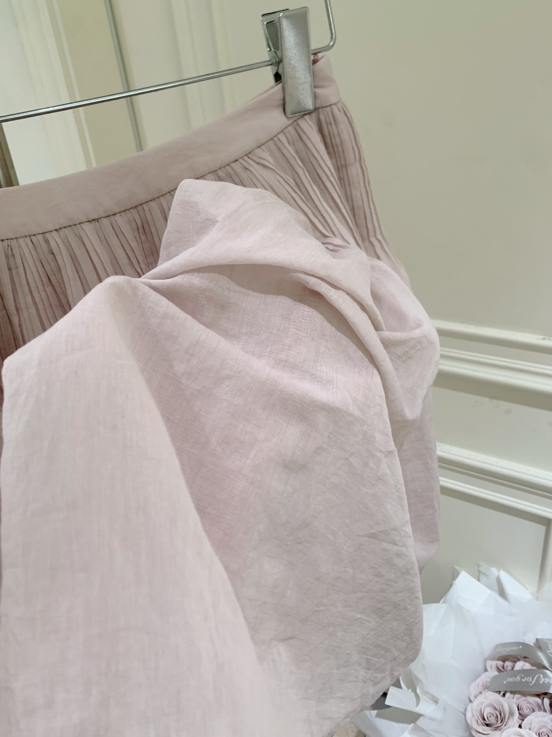 puki 클래식 무거운 작업 발레 퍼프 우산 치마 단어 Pleat Tulle 미니멀리즘 반신 스커트 상세 이미지 15
