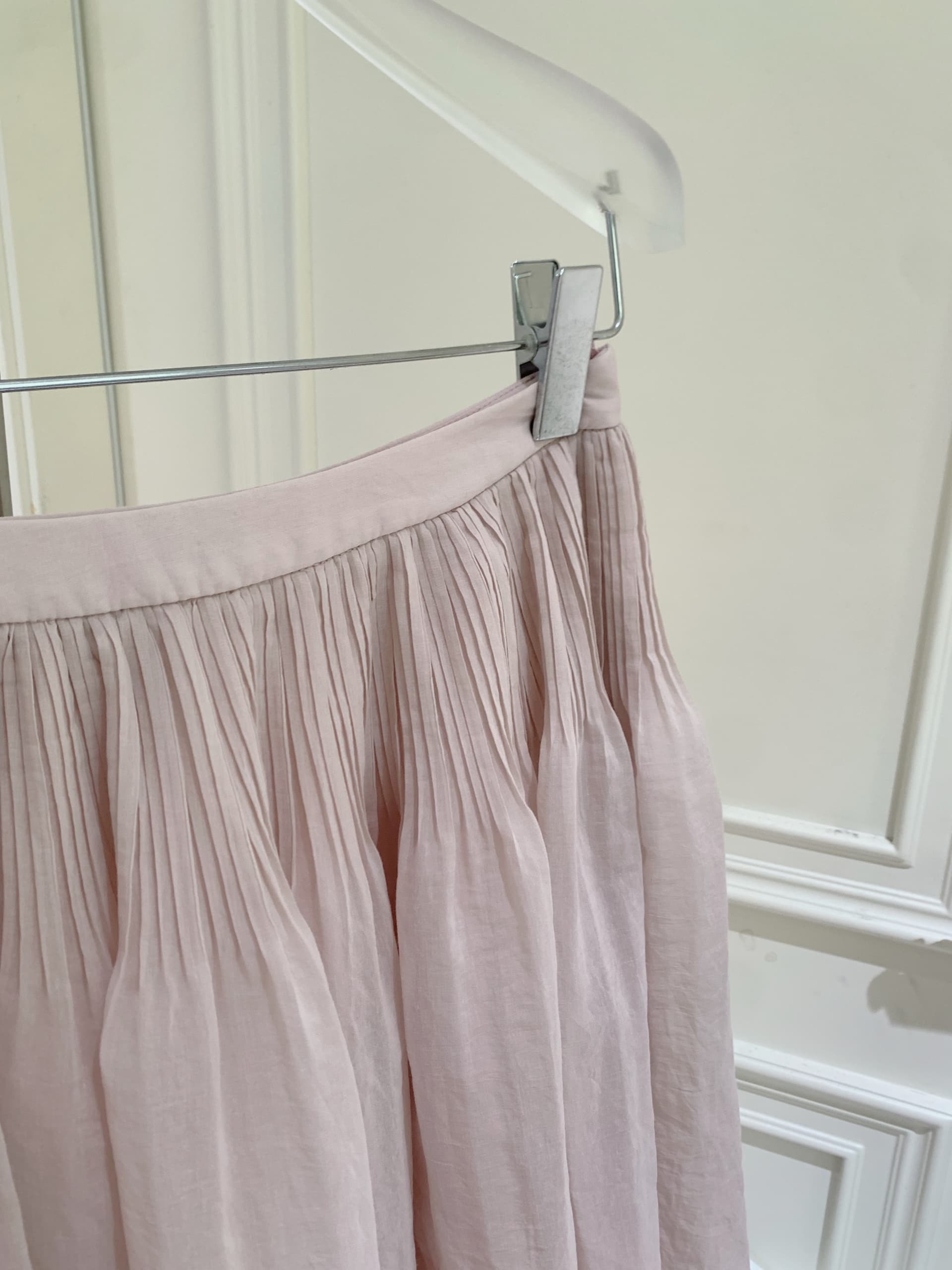 puki 클래식 무거운 작업 발레 퍼프 우산 치마 단어 Pleat Tulle 미니멀리즘 반신 스커트 상세 이미지 18