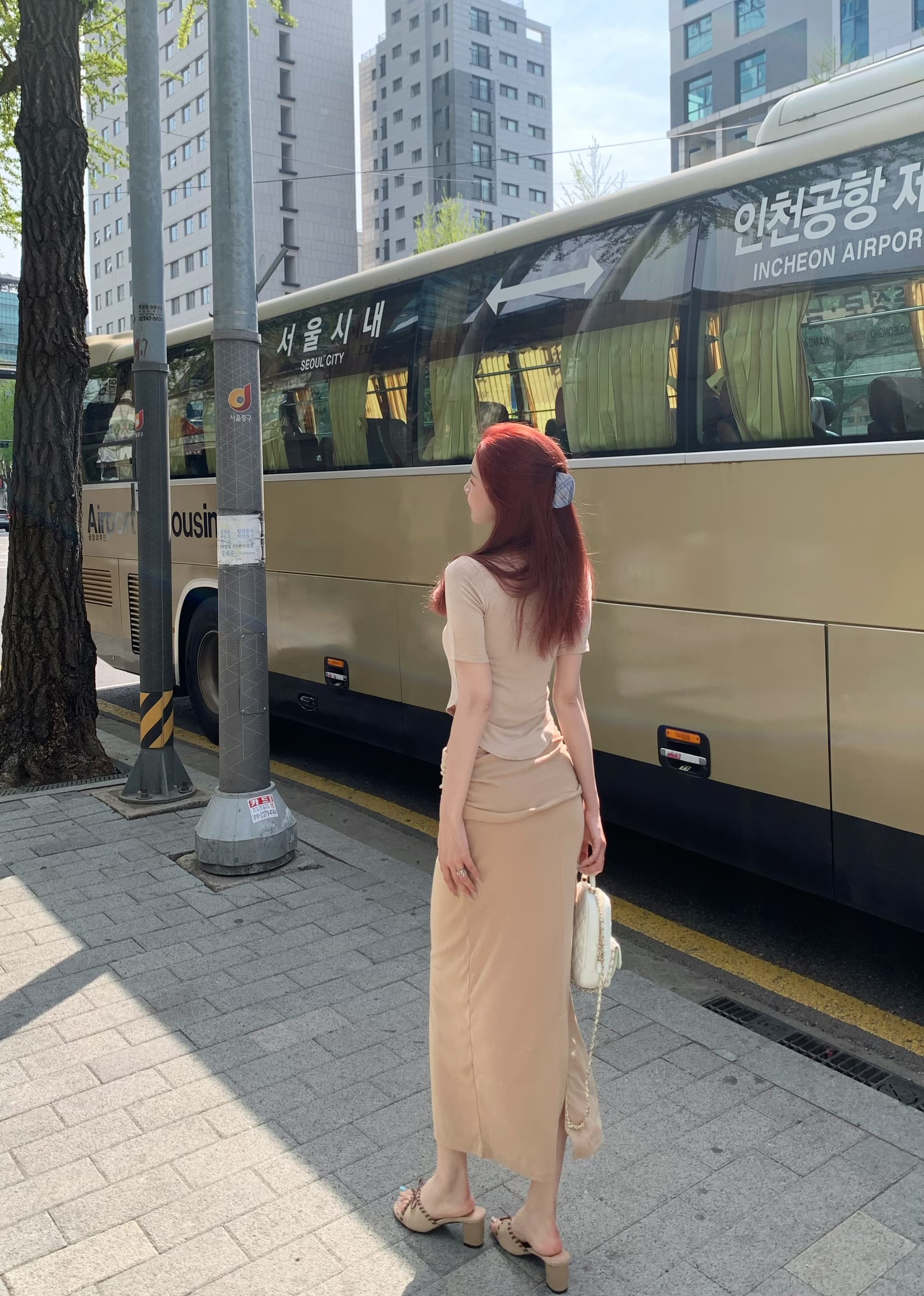 산소 센스 대 u 티셔츠 디자인 센스 뒤집다 측면 허리 머리 캐주얼 레이스업 반신 스커트 여성 펌프 로프 타이트 스커트 느긋한 롱 스커트 상세 이미지 21