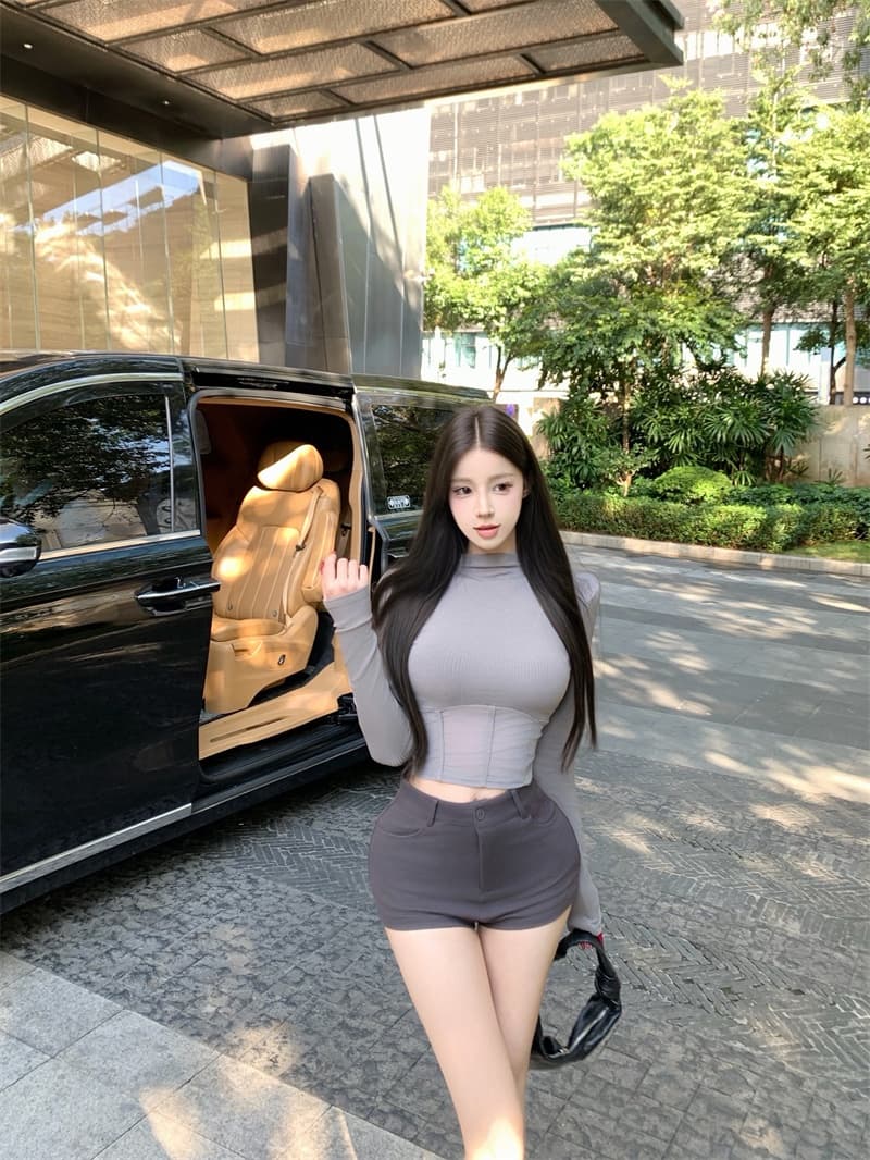 실사 정가 순수한 욕망 섹시함 인사이드 가져 가라. 몸매 가꾸기 슬림해 보이는 만나는 패치워크 망사 고급 센스 맨위 펭 넓적 다리 반바지 상세 이미지 4