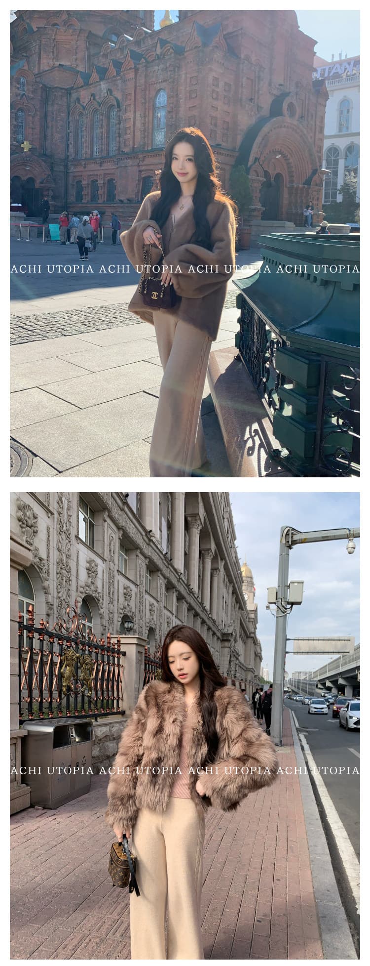 achi 대 또한 수영장 lp 천 골드 센스 양모 꽈배기 니트 넓은 다리 캐주얼 바지 여성 하이웨이스트 긴 바지 스트레이트 팬츠 상세 이미지 13