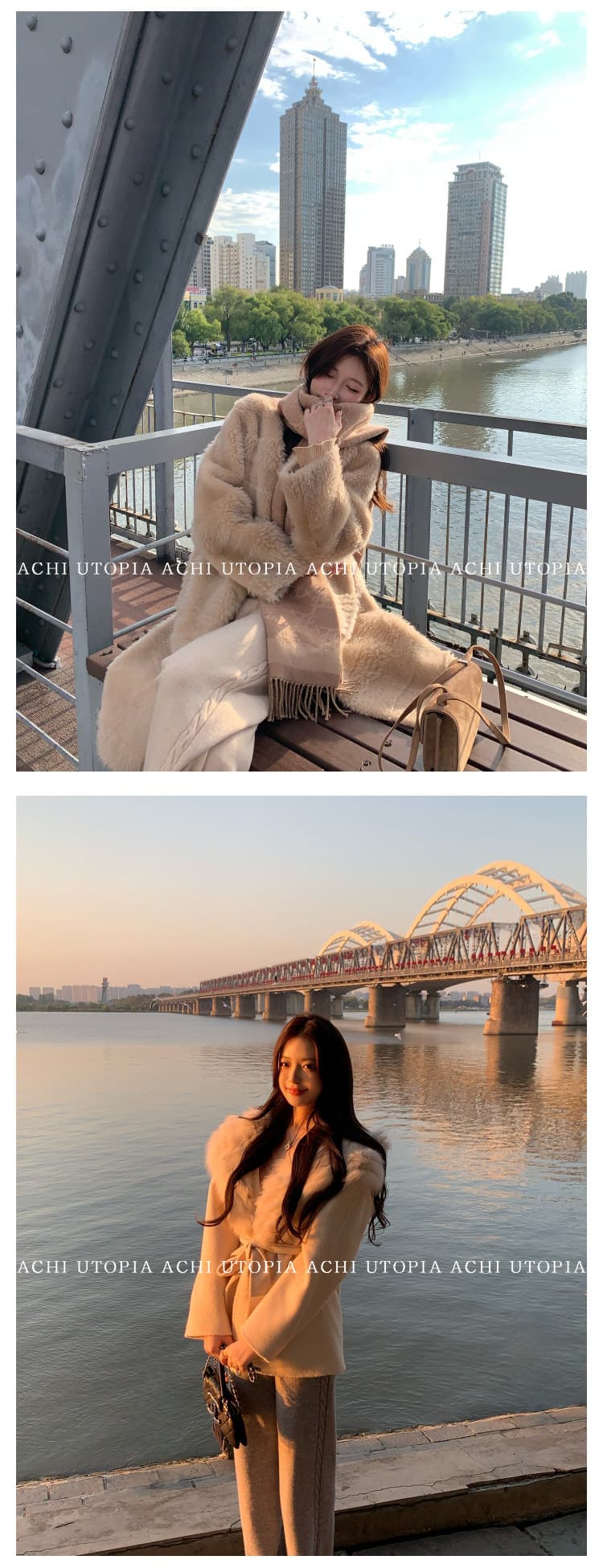 achi 대 또한 수영장 lp 천 골드 센스 양모 꽈배기 니트 넓은 다리 캐주얼 바지 여성 하이웨이스트 긴 바지 스트레이트 팬츠 상세 이미지 17