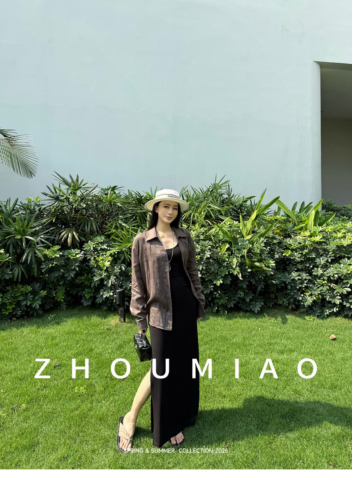 주 淼 zhoumiao 오래된 돈 영구하다 럭셔리 라이 경기 서울 넓은 다리 슬랙스 아마 셔츠 세트 여성 상세 이미지 13
