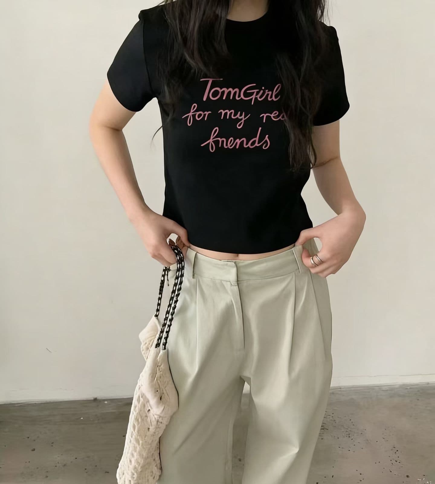 아메리칸 레트로 긍정적 인 어깨 한 부서 착용 가져 가라. 알파벳 프린트 반팔 티셔츠 여성 여름 루즈핏 슬림해 보이는 반소매 맨위 트렌디 상세 이미지 1