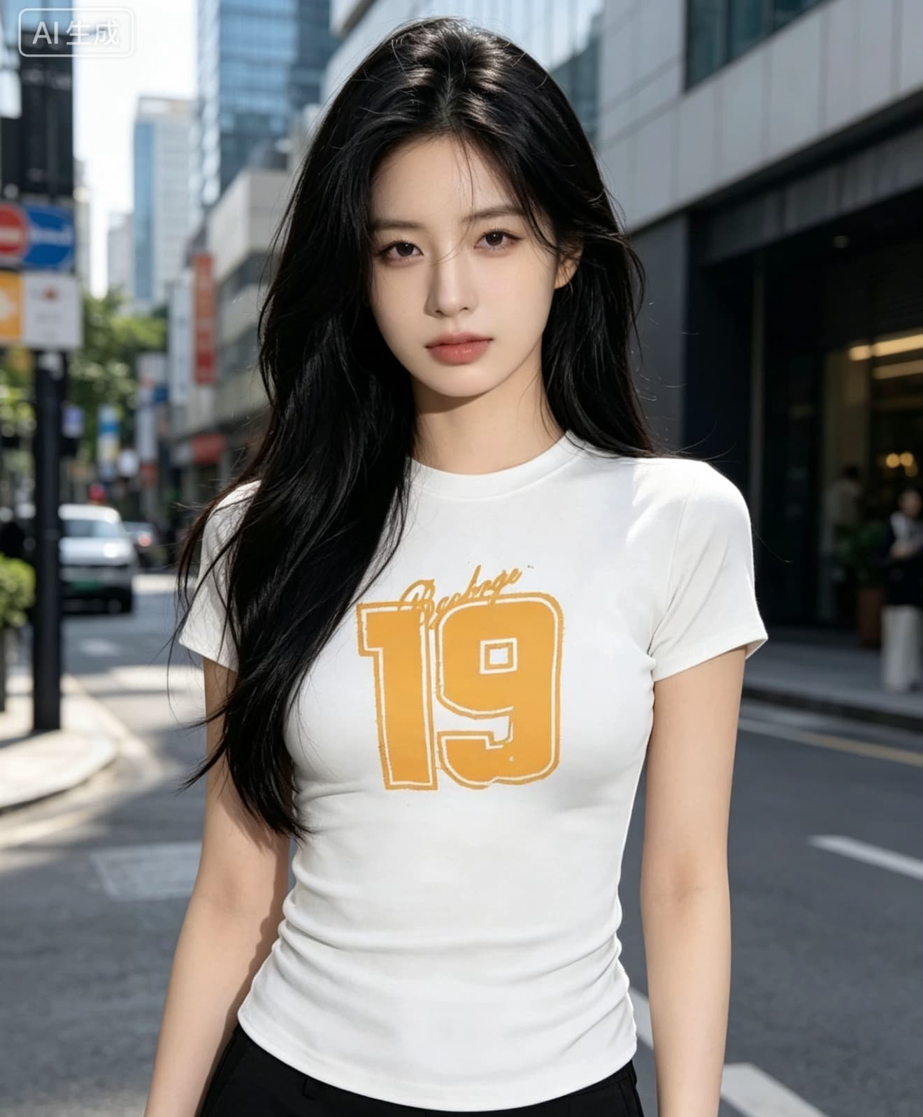 아메리칸 레트로 알파벳 긍정적 인 어깨 반팔 티셔츠 여성 2026 여름 새로운 몸매 가꾸기 슬림해 보이는 달콤한 핫걸 허리 수축 맨위 상세 이미지 4