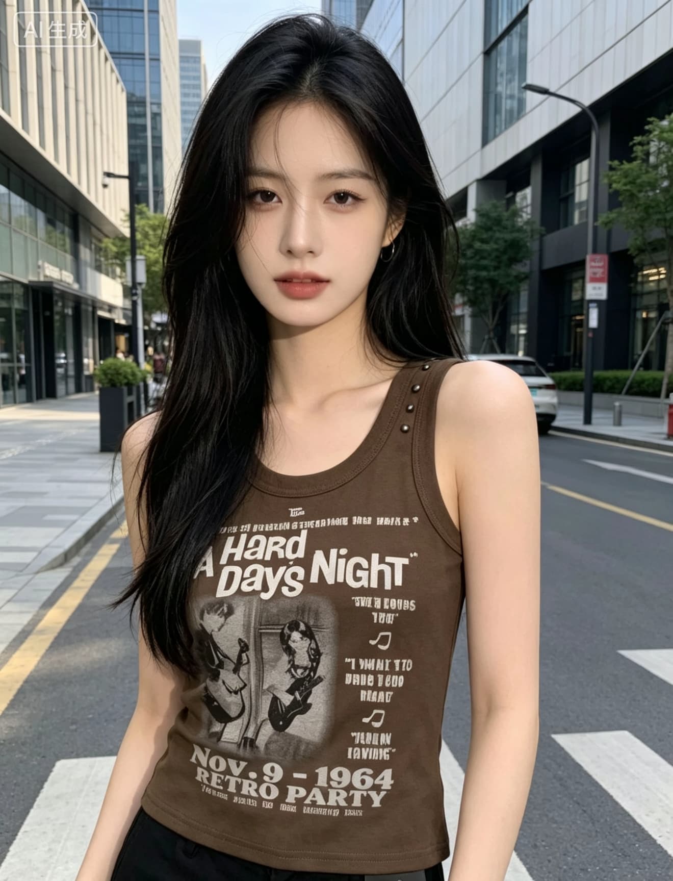 한국 스타일 2026 여름 새로운 아메리칸 레트로 핫걸 슬립 상세 이미지 4