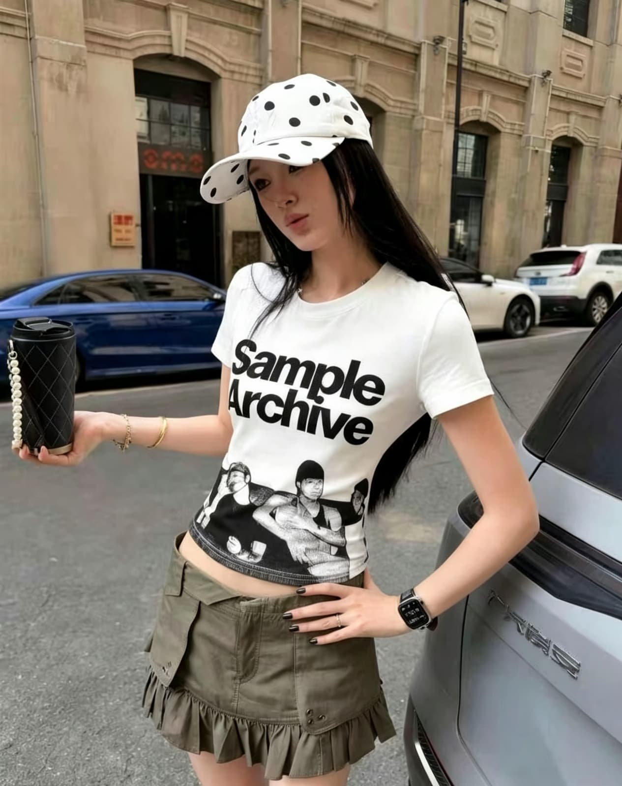 한 부서 미니멀리즘 알파벳 프린트 반팔 티셔츠 여성 여름 몸매 가꾸기 패션 품격 트렌드 다용도 맨위