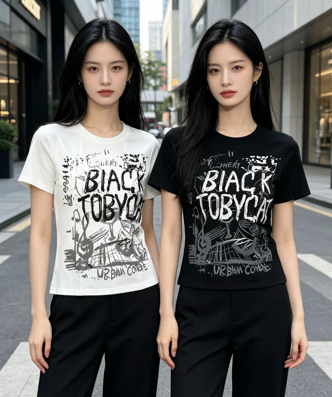 작은 대중 디자인 센스 알파벳 프린트 반팔 티셔츠 여성 여름 몸매 가꾸기 슬림해 보이는 화이트 라운드 넥 인사이드 가져 가라. 기본 셔츠 맨위 상세 이미지 2