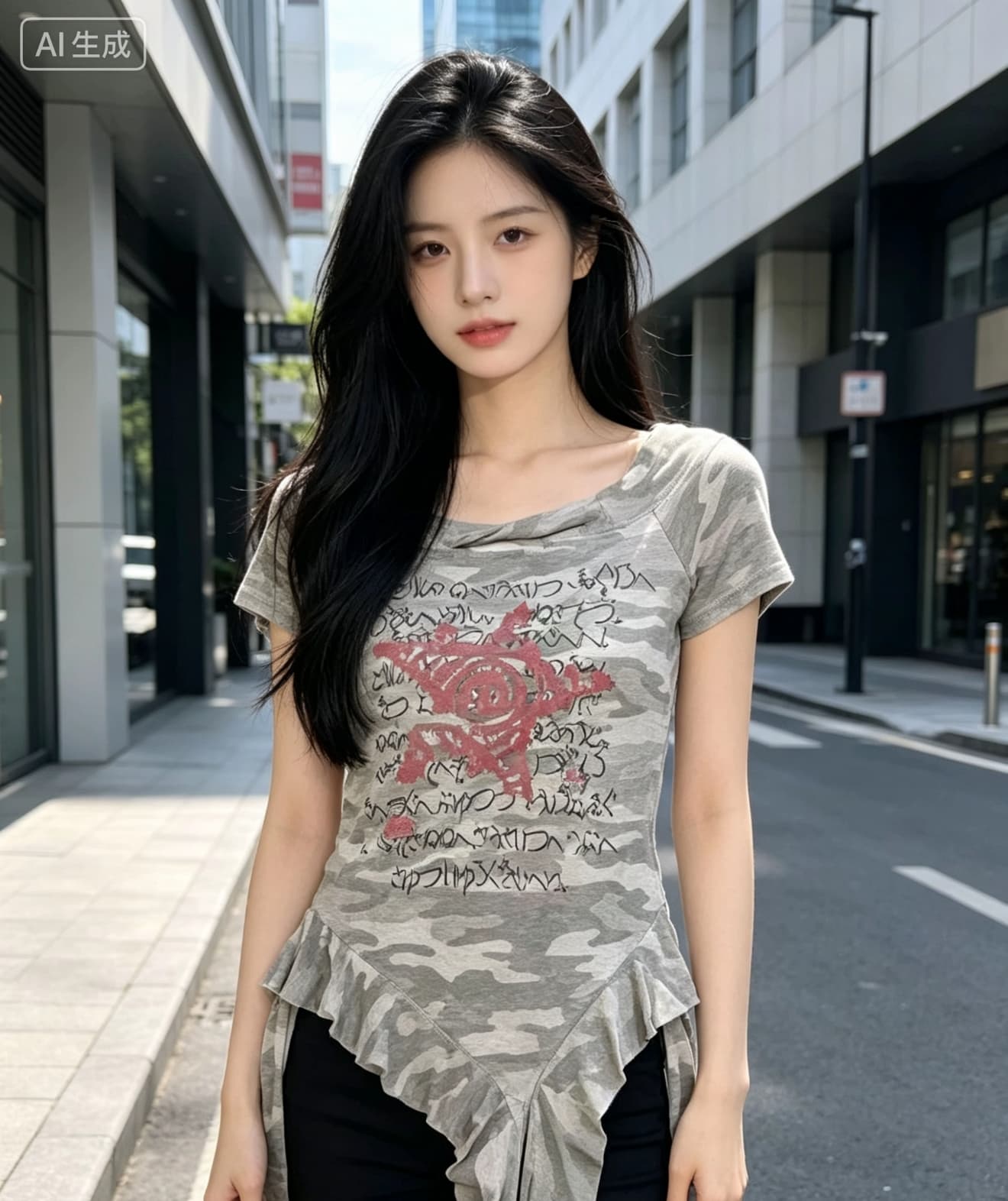 아메리칸 핫걸 바람 오프숄더 트위스트 로프 홀로우 아웃 반팔 티셔츠 여성 여름 새로운 몸매 가꾸기 불규칙 리본 맨위 상세 이미지 4