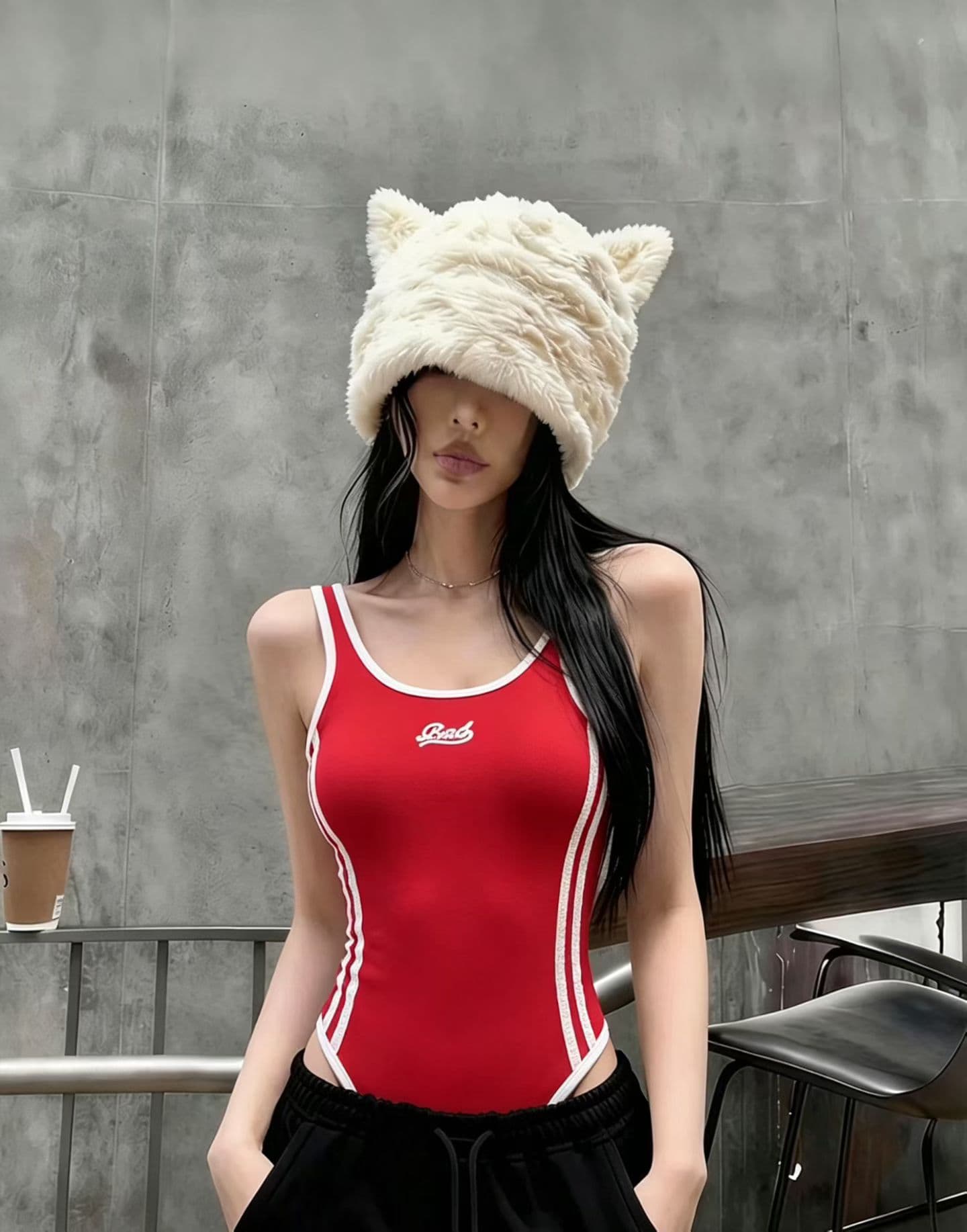 한국 아메리칸 핫걸 올인원 의류 여성 작은 대중 섹시함 몸매 가꾸기 슬림해 보이는 자수 슬립 올인원 바지 트렌디 상세 이미지 3