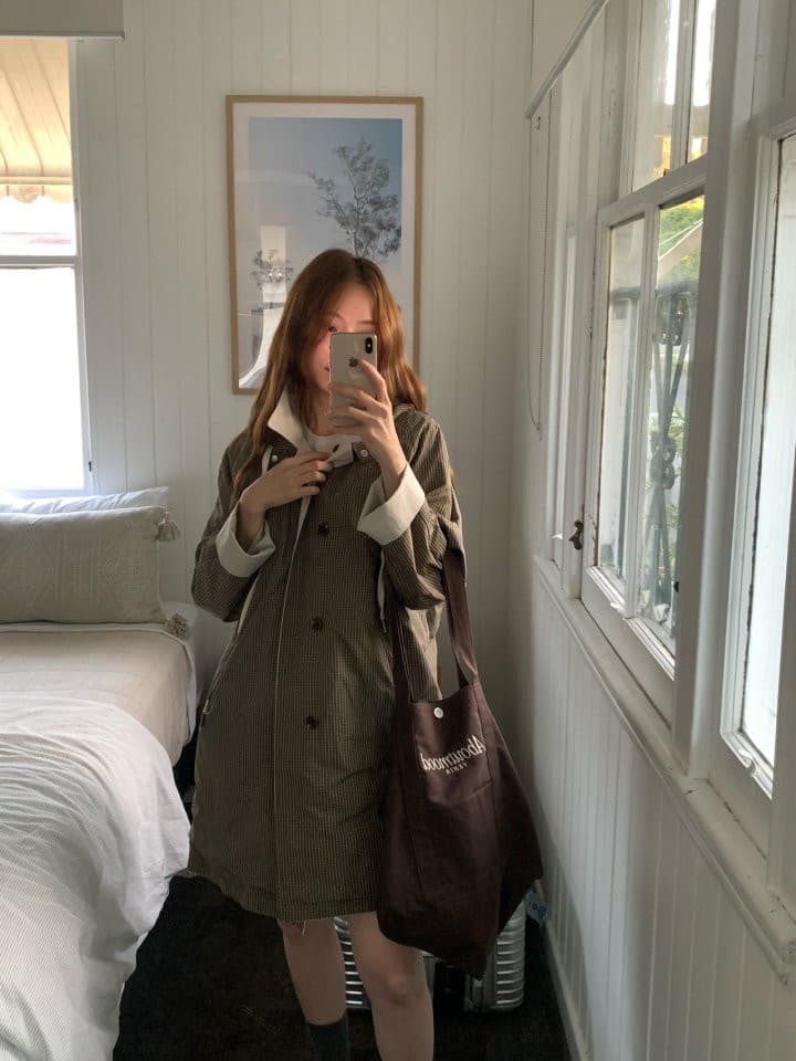 있음 선적 한국 chic 가을 새로운 작은 대중 디자인 센스 양성 및 음성 둘 착용 후드 바람막이 여성 코트 상세 이미지 11