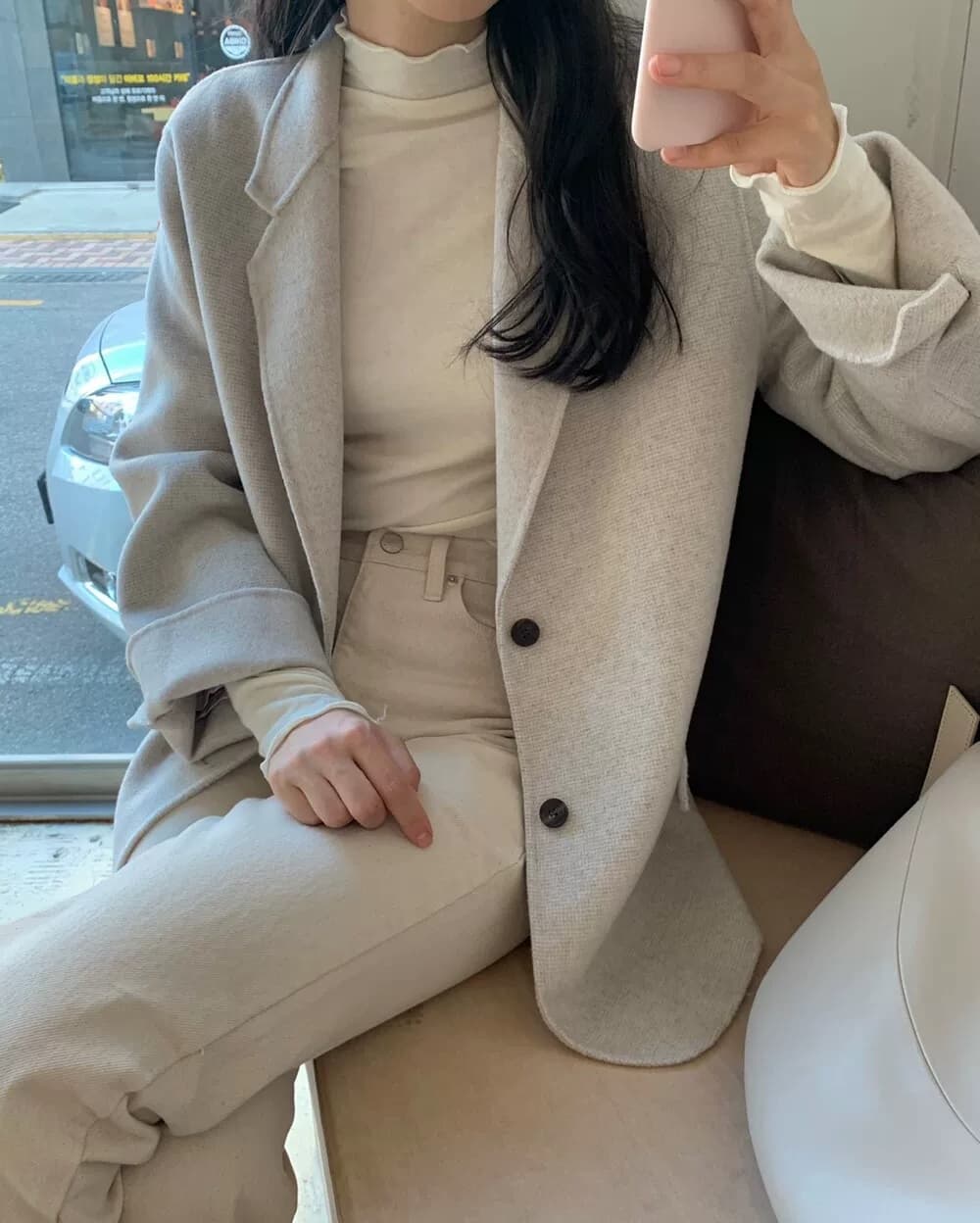 있음 선적 한국 동대문 부드러운 바람 레이스 칼라 몸매 가꾸기 슬림해 보이는 기본 셔츠 티셔츠 맨위 여성 상세 이미지 10