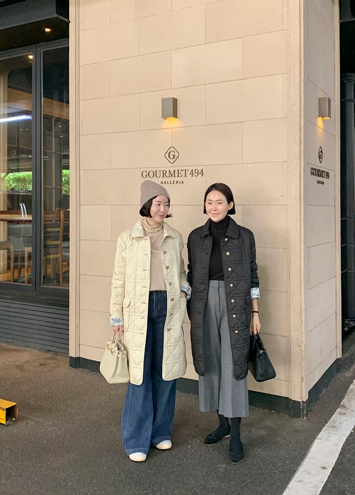 면 옷 여성 코트 한 부서 chic 가을 겨울철 새로운 프랑스식 품격 우아함 디자인 센스 폴로 칼라 중간 길이 코트 상세 이미지 1