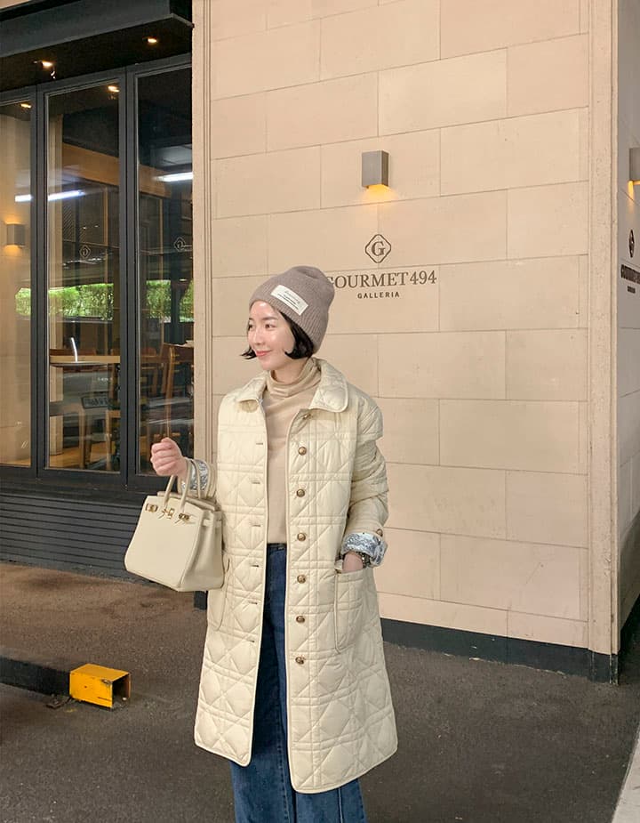 면 옷 여성 코트 한 부서 chic 가을 겨울철 새로운 프랑스식 품격 우아함 디자인 센스 폴로 칼라 중간 길이 코트 상세 이미지 23