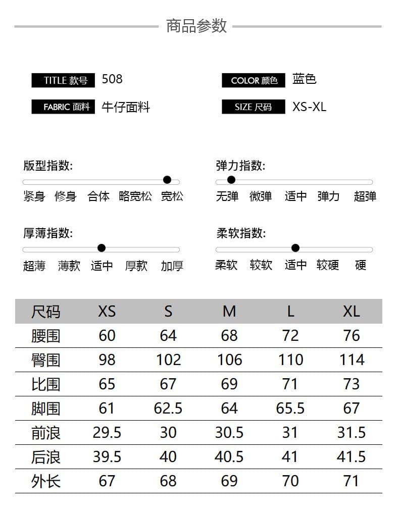 실사 여름 새로운 아메리칸 레트로 워싱 마 오래된 질감 하이웨이스트 루즈핏 넓은 다리 7 점 데님 반바지 여성 상세 이미지 3