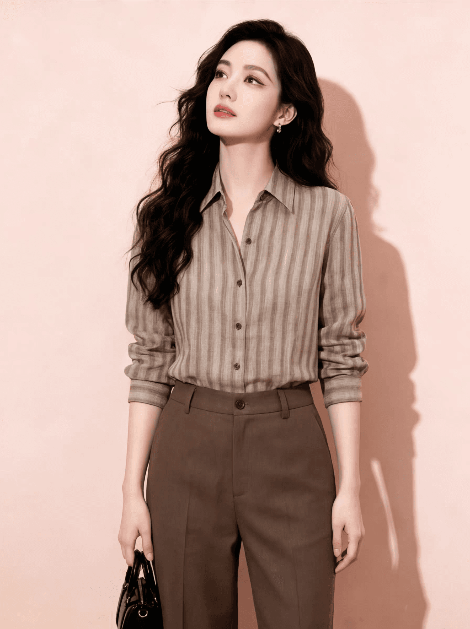 복잡한 고대 돈 바람 스트라이프 배색 아마 여성 셔츠 여름 외부 가져 가라. 출퇴근 면 린넨 셔츠 루즈핏 도루 센스 맨위 이미지 2