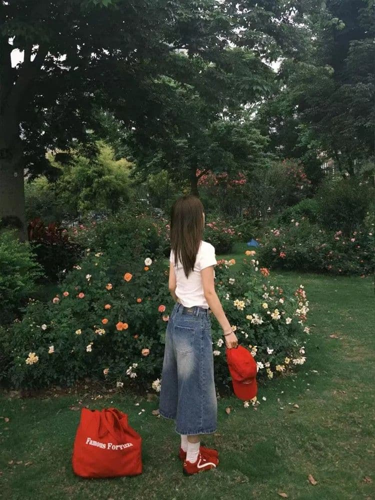 아메리칸 레트로 7 점 데님 와이드 레깅스 바지 여름 얇은 스타일 2026 새로운 하이웨이스트 루즈핏 다용도 스트레이트 바지 상세 이미지 8
