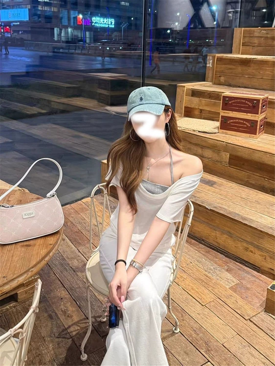 한 부서 워싱 느슨함 센스 2026 봄 여름 도루 센스 긴 바지 중간 허리 루즈핏 아니요 막대기 다리 화이트 부츠컷 청바지 상세 이미지 8