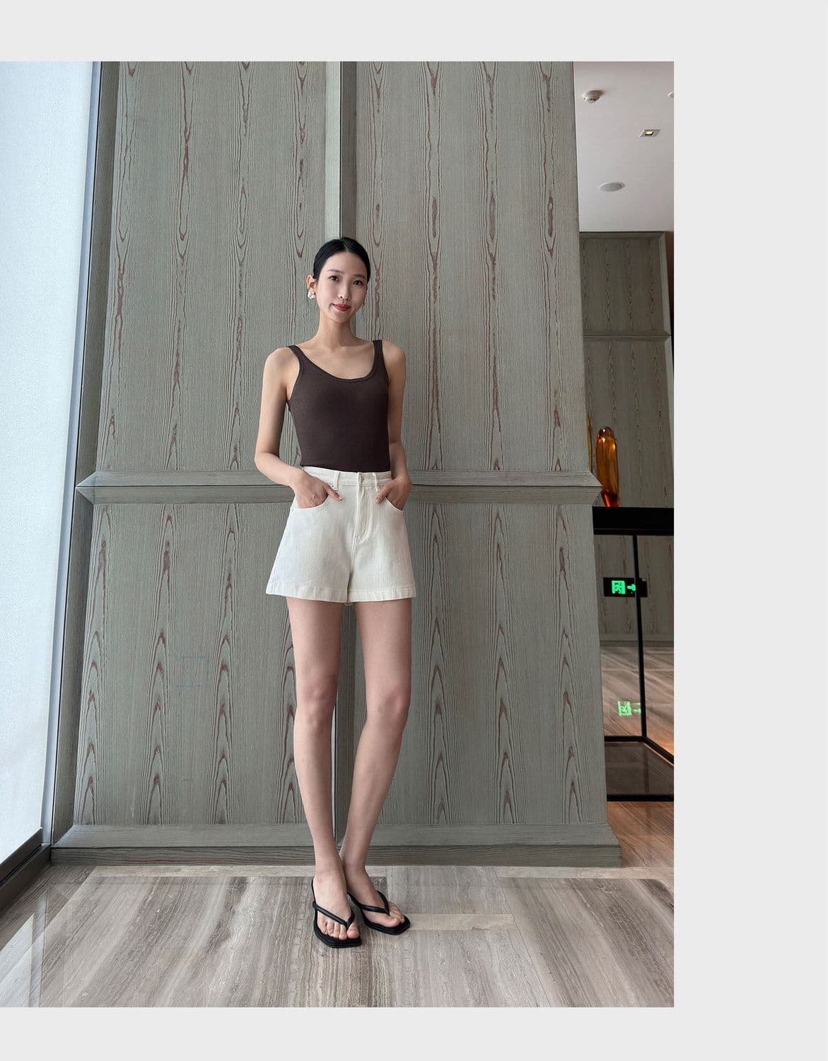 익스트림 제인 기초 섹션 표지 넓적 다리 리프트 엉덩이 데님 반바지 여성 여름 슬림해 보이는 하이웨이스트 다용도 한 마디 루즈핏 넓은 다리 핫 바지 상세 이미지 8