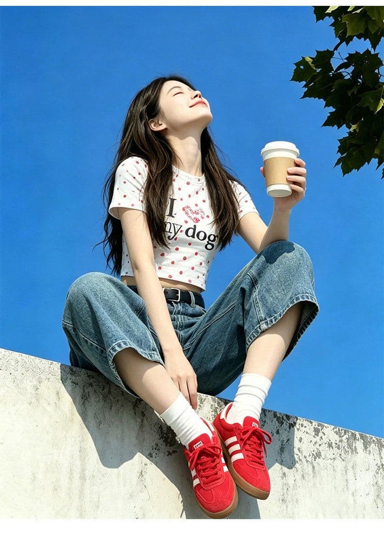 아메리칸 레트로 블루 넓은 다리 7 점 청바지 여성 2026 여름 얇은 스타일 하이웨이스트 다용도 루즈핏 스트레이트 중 바지 상세 이미지 8