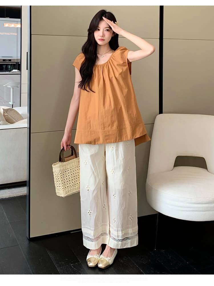 실사 임산부 여름 드레스 Feifei 소매 면 소재 루즈핏 중간 길이 작은 셔츠 2026 여름 새로운 한국 스타일 슬림해 보이는 맨위 상세 이미지 28