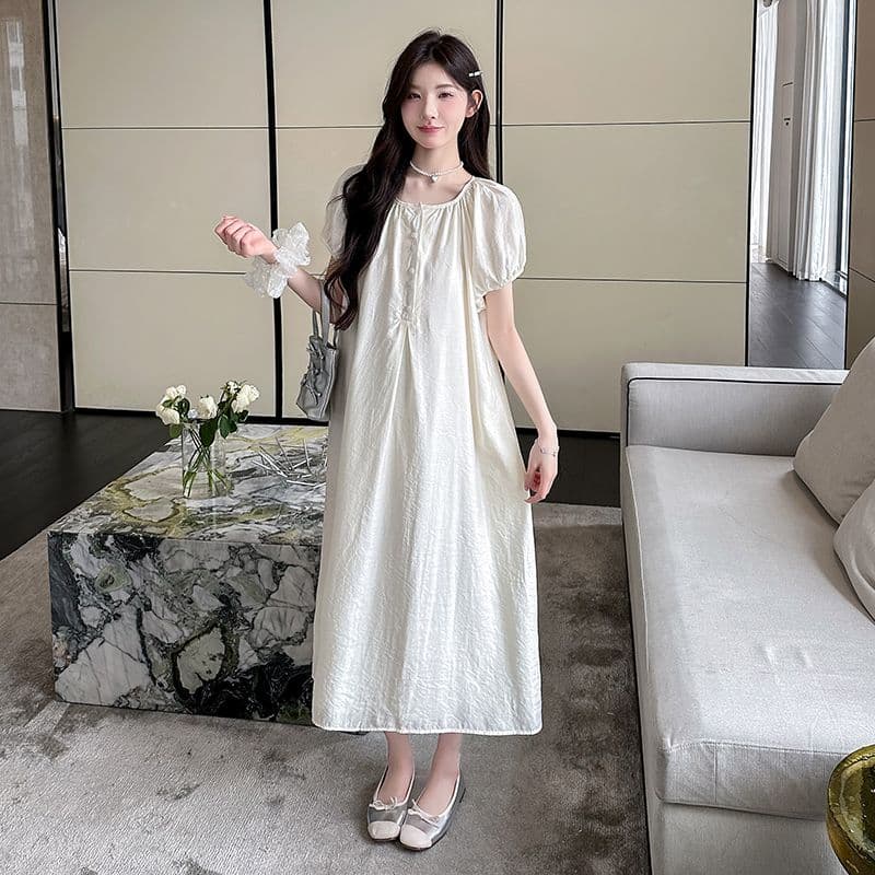 질량 실사 임산부 여름 드레스 드레스 2026 새로운 임산부 여름 중간 길이 임산부 드레스 상세 이미지 37