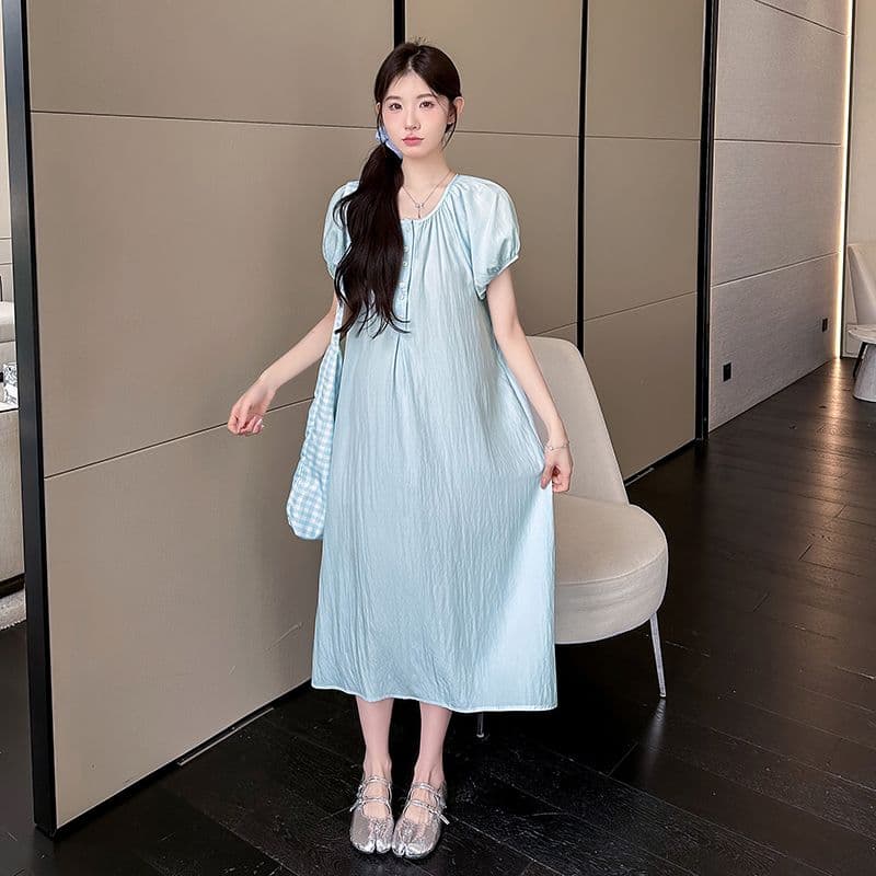 질량 실사 임산부 여름 드레스 드레스 2026 새로운 임산부 여름 중간 길이 임산부 드레스 상세 이미지 70