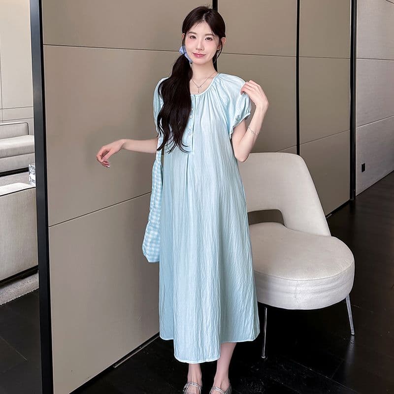 질량 실사 임산부 여름 드레스 드레스 2026 새로운 임산부 여름 중간 길이 임산부 드레스 상세 이미지 71