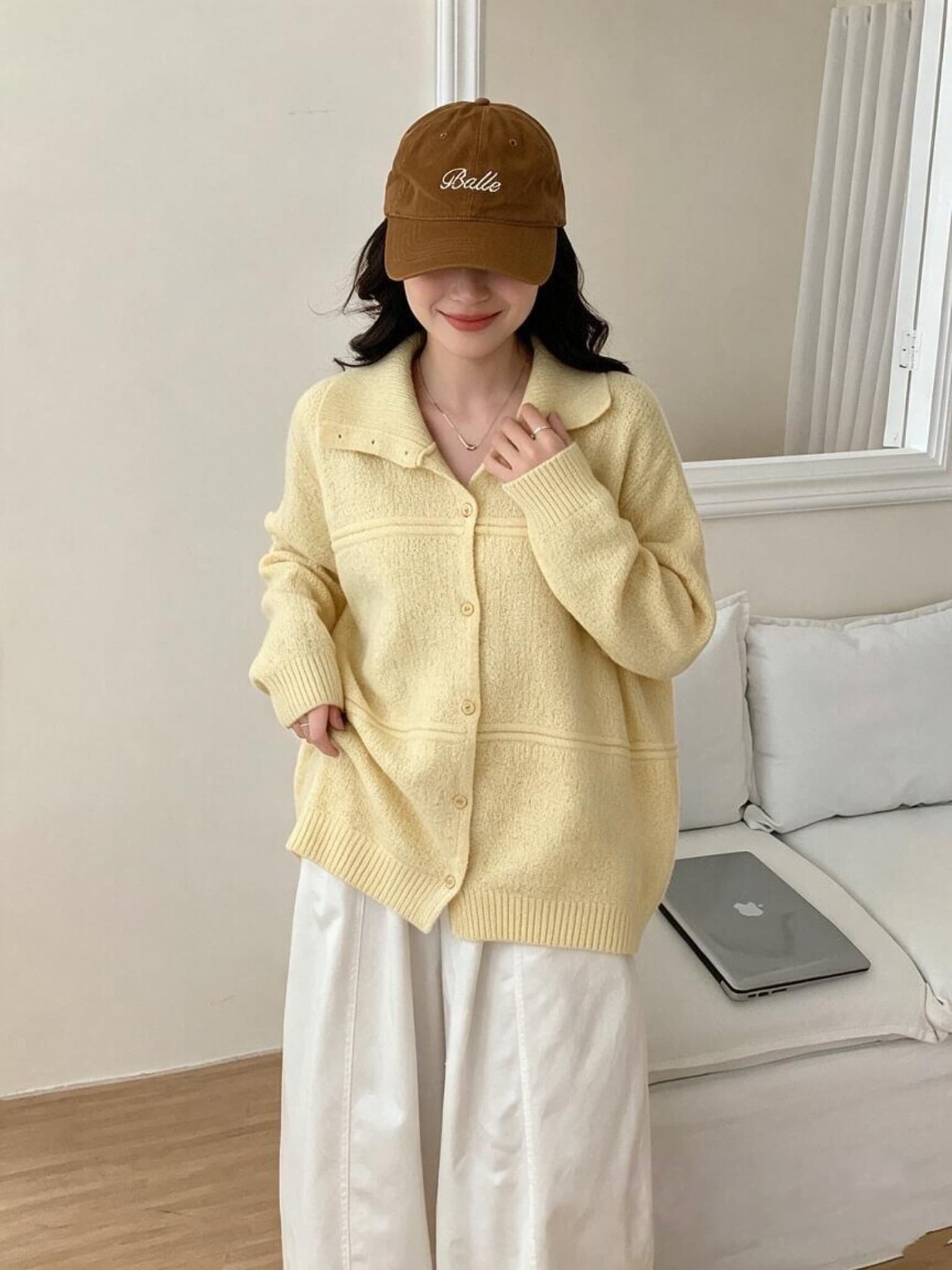 출산 착용 가을 겨울 의류 긴팔 오픈 가디건 니트 스웨터 스웨터 패션 다용도 맨위 재킷 겨울 의류 신제품 옷 겨울 상세 이미지 2