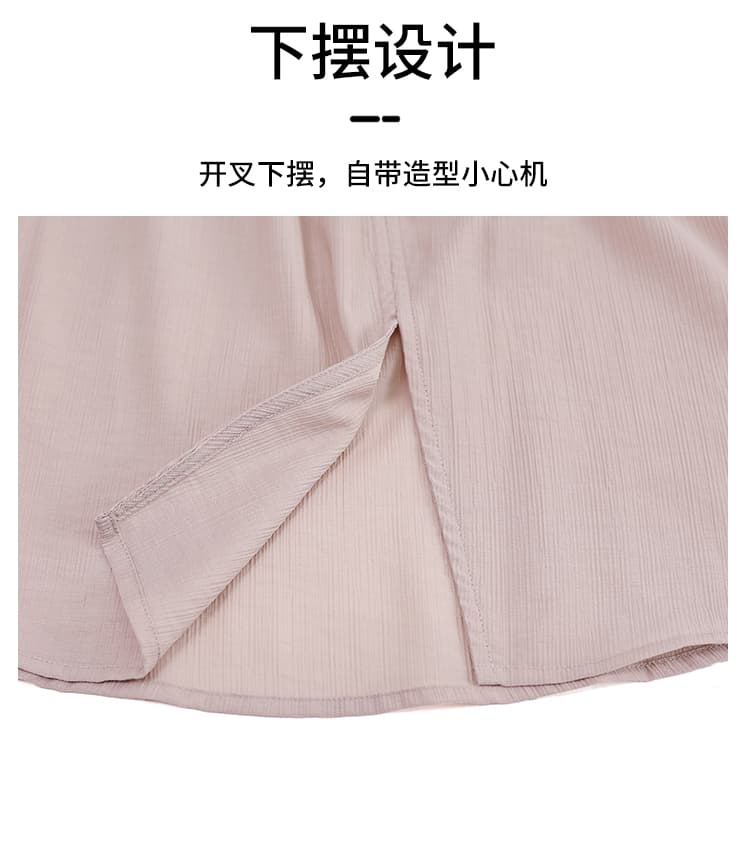 실사 마이크로 지방 빅 사이즈 맞춤 프랑스식 부드러운 바람 레이스업 맨위 여성 다용도 연령 감소 루즈핏 슬림해 보이는 셔츠 상세 이미지 6