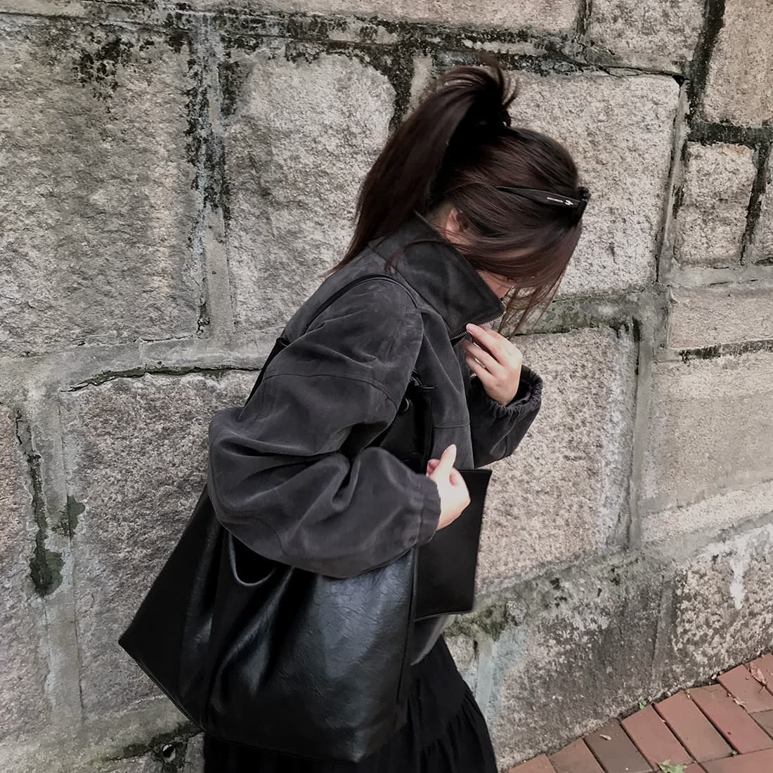 한국 스타일 가지고있다 밖으로 chic 루즈핏 개성 쇼트 스타일 캐주얼 재킷 재킷 상세 이미지 12