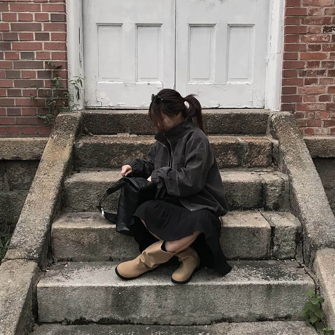 한국 스타일 가지고있다 밖으로 chic 루즈핏 개성 쇼트 스타일 캐주얼 재킷 재킷 상세 이미지 15