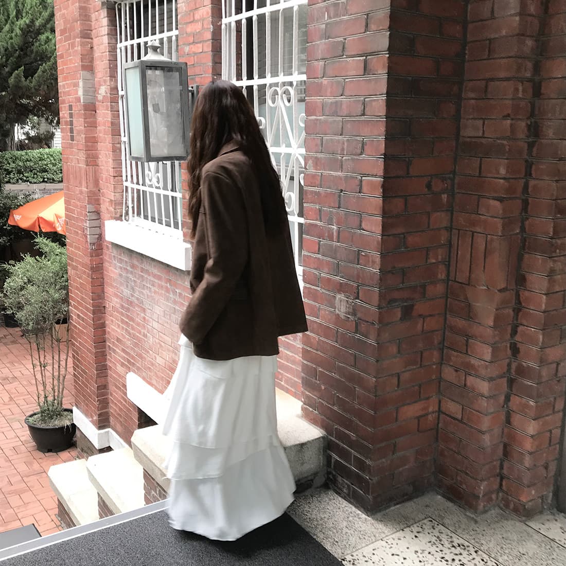 있음 밖으로 한국 2026 겨울 새로운 작은 대중 레트로 아메리칸 사슴 캐시미어 블레이저 상세 이미지 15