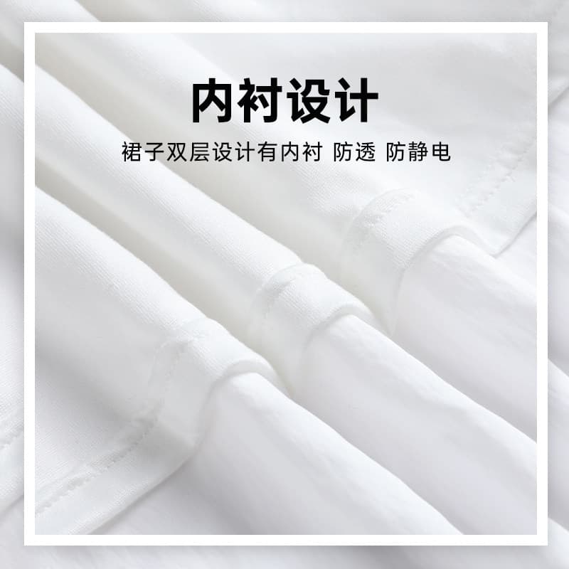 검정색 그는 벤 바람 드레스 2026 새로운 여성 봄 가을 프랑스식 민소매 조끼 고급 센스 슬립 길다 치마 이미지 5