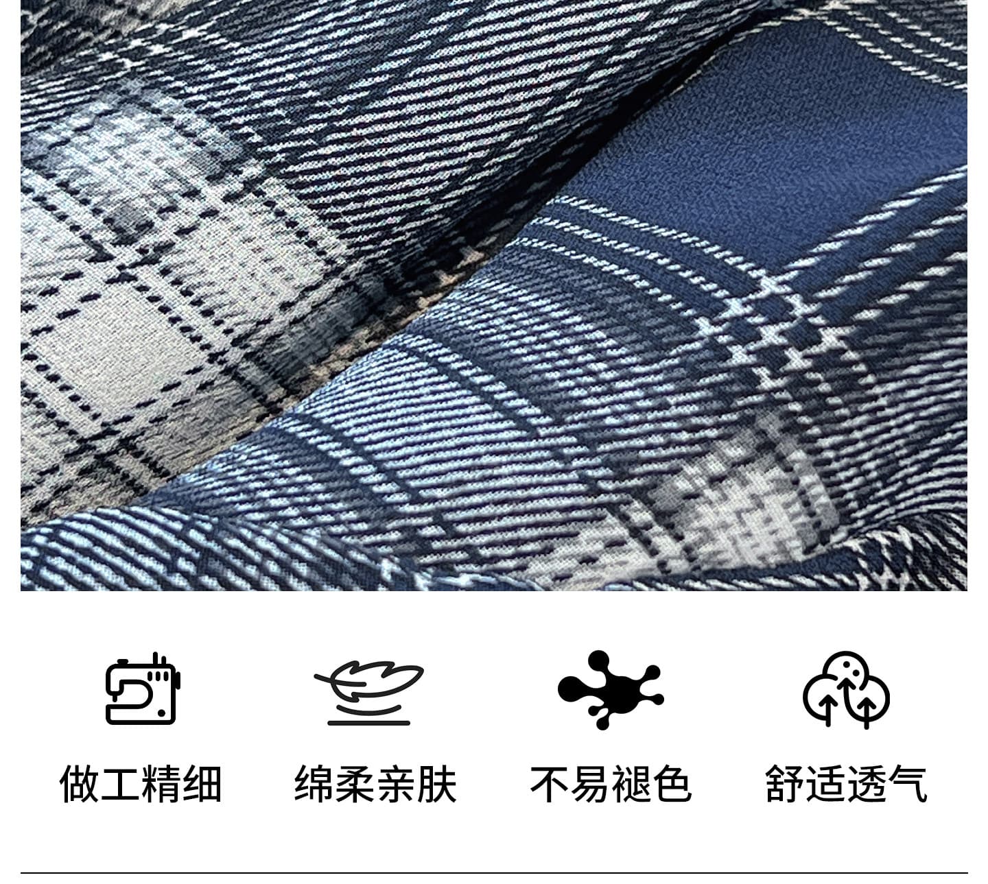 레트로 파란색 체크무늬 불규칙 반신 스커트 여성 봄 가을 2026 새로운 슈퍼 잘 생긴 작은 키 하이웨이스트 A라인 스커트 상세 이미지 6