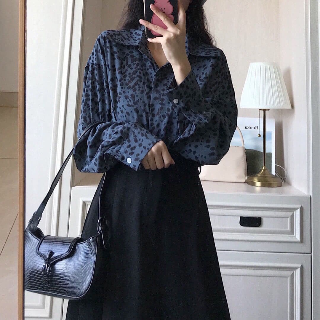 레트로 다용도 사선 무늬 연삭 털 반신 스커트 여성 가을 겨울철 새로운 하이웨이스트 슬림해 보이는 표지 넓적 다리 한 마디 우산 치마 상세 이미지 7