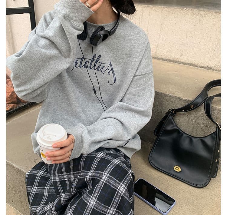 레트로 체크무늬 반신 스커트 여성 봄 가을 새로운 학원 스타일 하이웨이스트 중간 길이 스커트 루즈핏 슬림해 보이는 단어 큰 진자 롱 스커트 상세 이미지 9