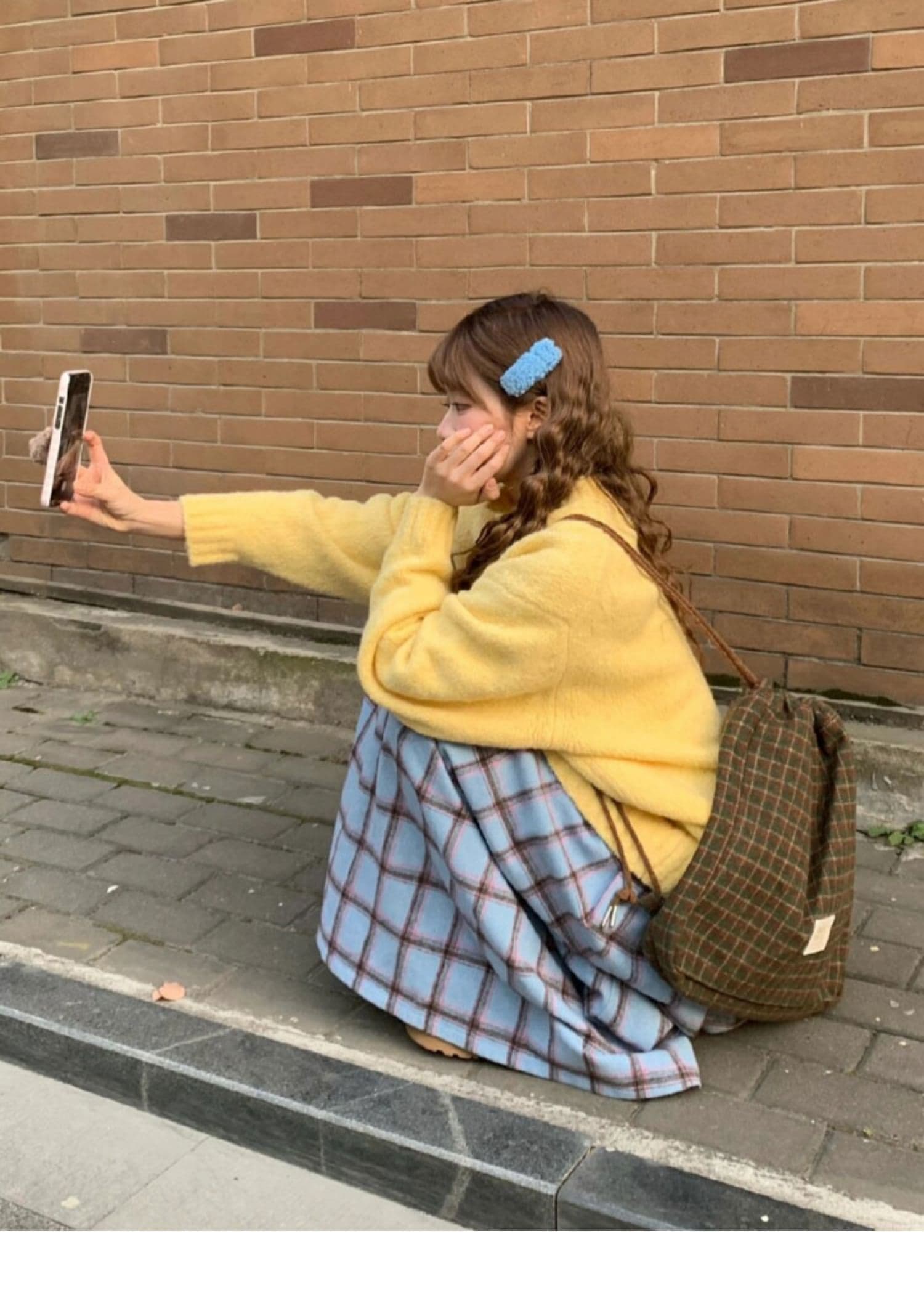 자이언트 잘 생긴 ~ 중 가을 의상 전체 집합 한 부서 고급 센스 miu 인사이드 miu 가스 착용 가져 가라. 학원 스타일 세트 점프 슈트 치마 상세 이미지 3