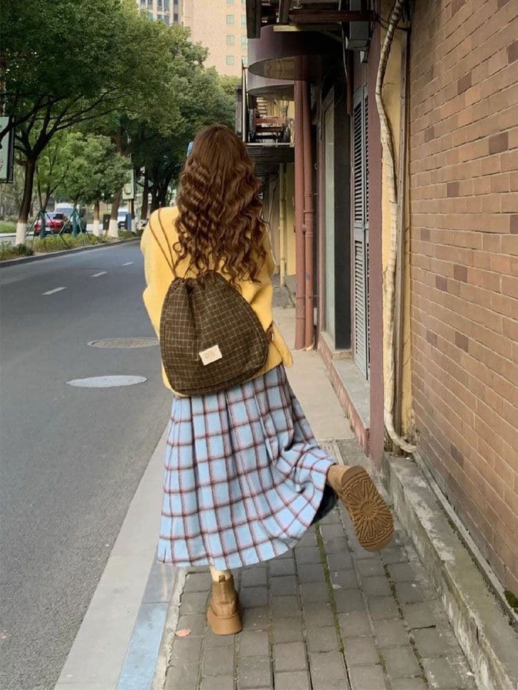 자이언트 잘 생긴 ~ 중 가을 의상 전체 집합 한 부서 고급 센스 miu 인사이드 miu 가스 착용 가져 가라. 학원 스타일 세트 점프 슈트 치마 상세 이미지 8