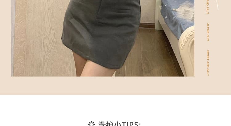 한 부서 회색 V넥 니트 오픈 가디건 여성 봄 가을 얇은 스타일 몸매 가꾸기 슬림해 보이는 허리 수축 긴팔 쇼트 스타일 작은 외부 잡아라. 의류 상세 이미지 6