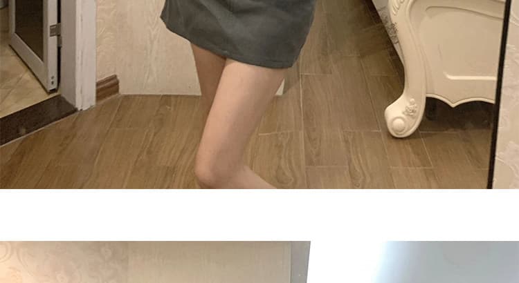 한 부서 회색 V넥 니트 오픈 가디건 여성 봄 가을 얇은 스타일 몸매 가꾸기 슬림해 보이는 허리 수축 긴팔 쇼트 스타일 작은 외부 잡아라. 의류 상세 이미지 14