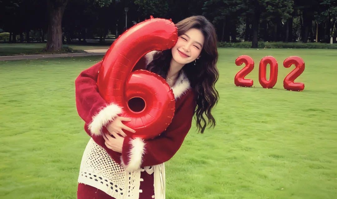 2026 슈퍼 화재 고유 한 아름다운 가을 겨울 의류 전체 집합 띠띠해 신년 빨간색 스웨터 반신 스커트 투피스 슈트 상세 이미지 5