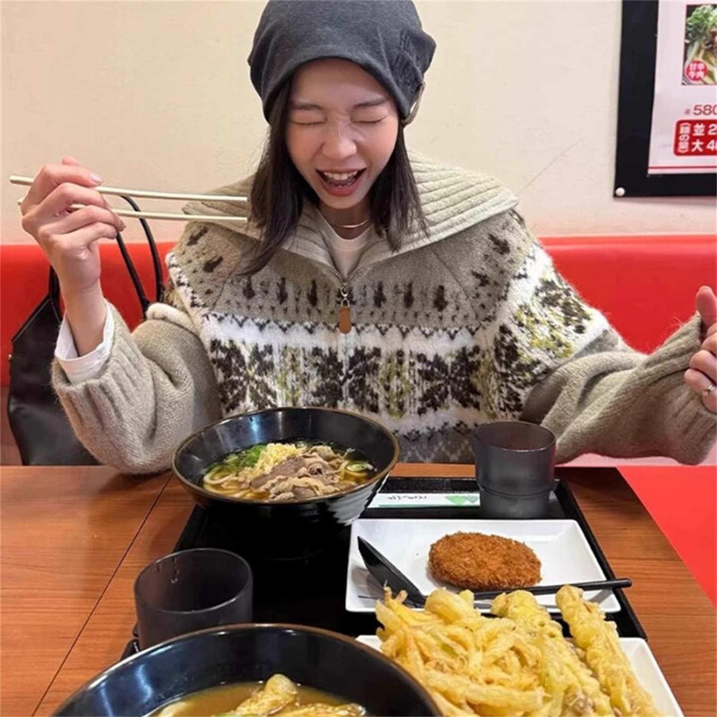 공정한 섬 레트로 자카드 폴로 칼라 더블 지퍼 긴팔 스웨터 여성 코트 루즈핏 느긋한 바람 니트 오픈 가디건 맨위 이미지 4