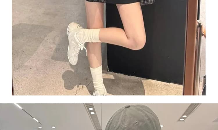 지금 지금 임산부 새로운 세트 대 에디션 격자 무늬 셔츠 슬립 드레스 투피스 세트 상세 이미지 17