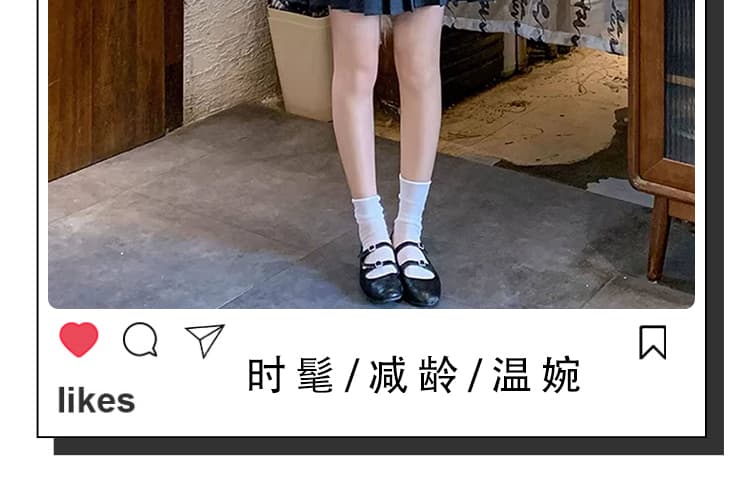 출산 착용 새로운 한 부서 연령 감소 패치워크 페이크 레이어드 플리츠 스커트 보내기 가방 상세 이미지 3