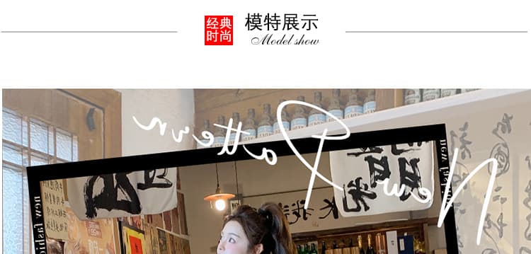 출산 착용 새로운 한 부서 연령 감소 패치워크 페이크 레이어드 플리츠 스커트 보내기 가방 상세 이미지 17